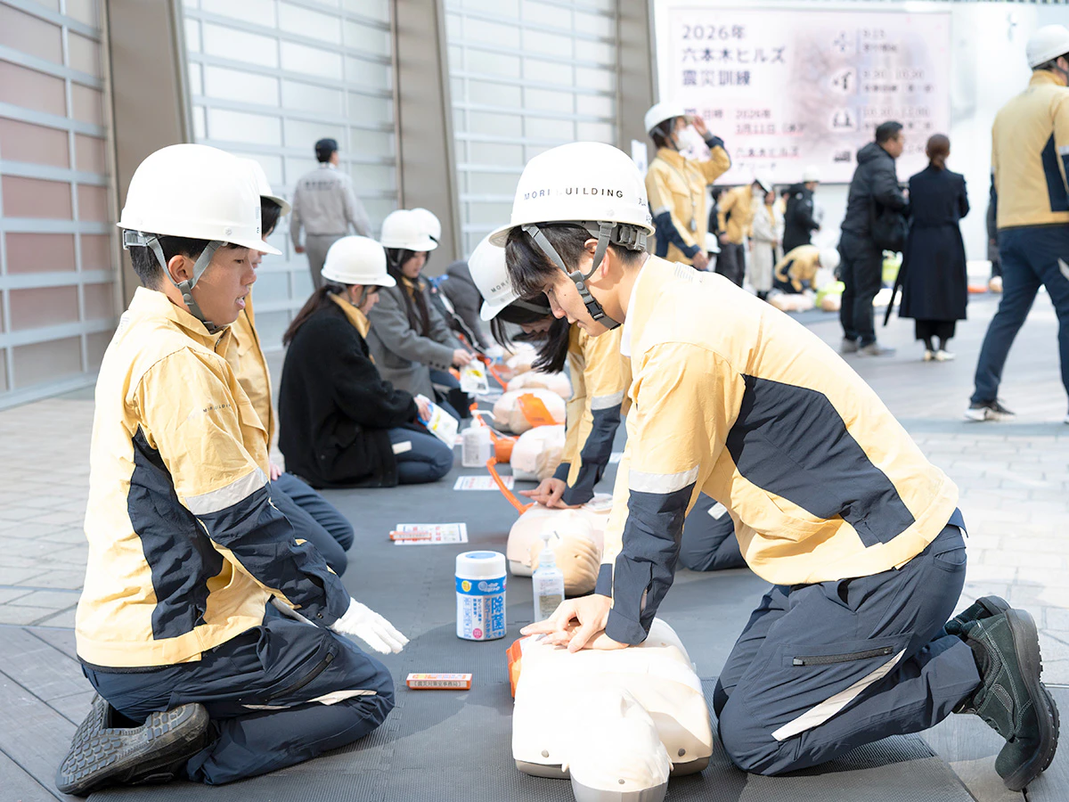 AED操作体験の様子