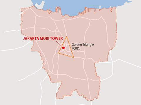 Jakarta city area map