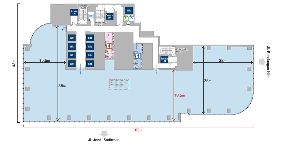 Standard office floor plan