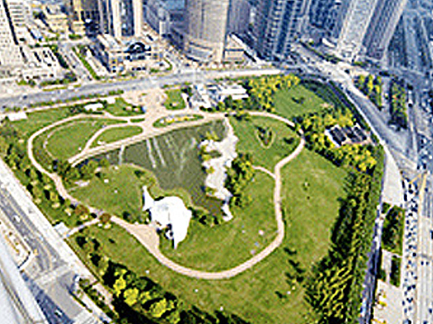 Lujiazui Central Green in 2007