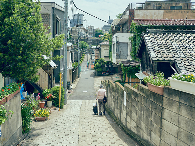 Azabudai Hills area before redevelopment