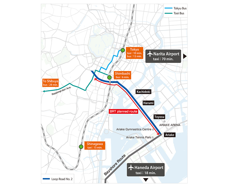 Access to Haneda airport from Toranomon Hills