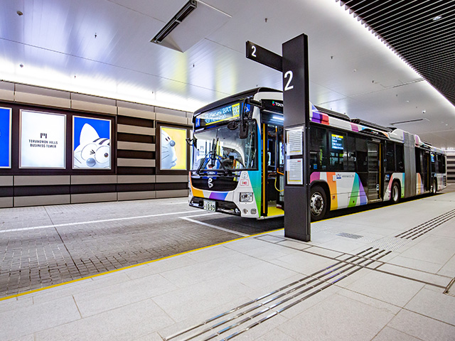 A Large Scale (some 1,000m²) bus terminal