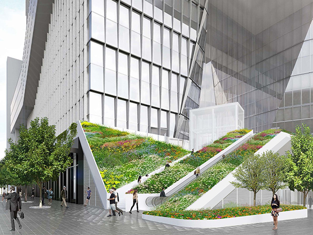 Landscape planned at Toranomon Hills Station Tower