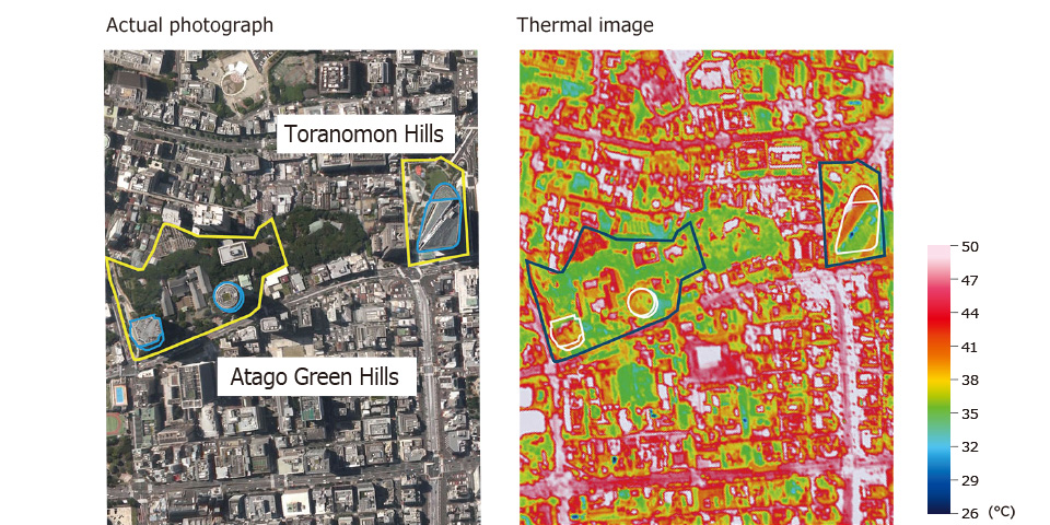 Thermal image (Photos: Skymap K.K.)