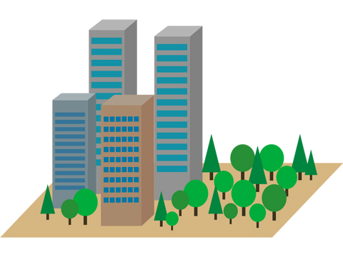 Urban Area Model B (Vertical Garden City)