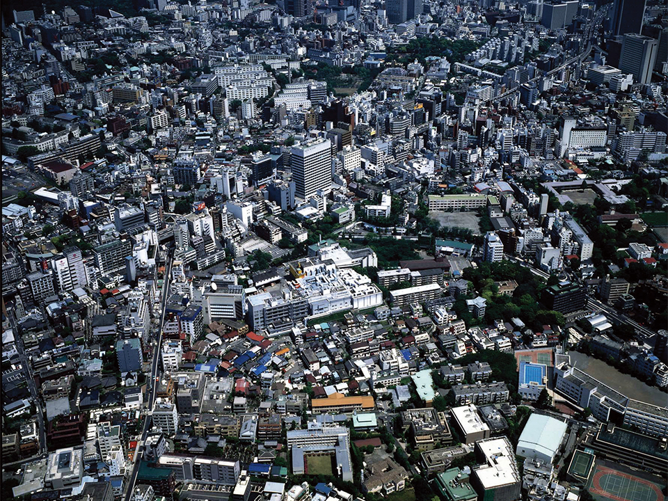 Roppongi 6-chome area before redevelopment