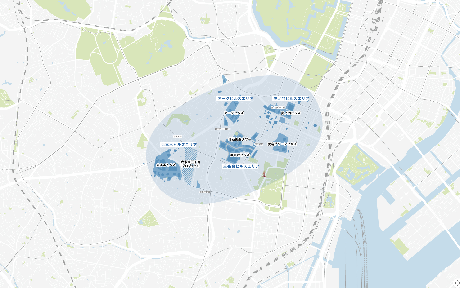 Hills Area Map Full