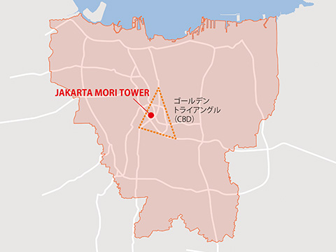 ジャカルタ市広域マップ