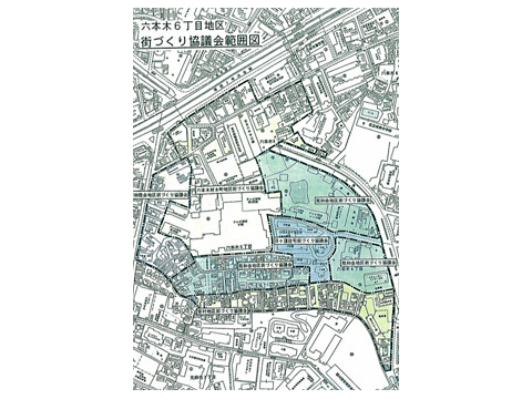 六本木6丁目地区街づくり協議会範囲図