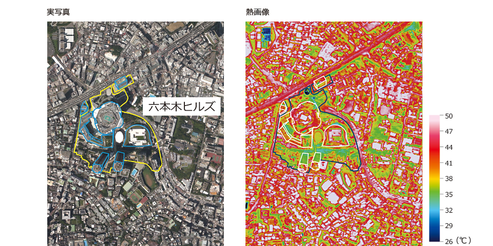 熱画像（撮影：スカイマップ株式会社）