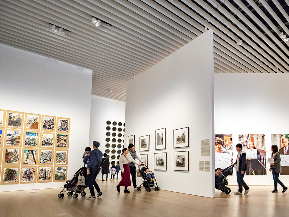 「カタストロフと美術のちから展」森美術館(東京)2018年 おやこでアート ファミリーアワー実施風景