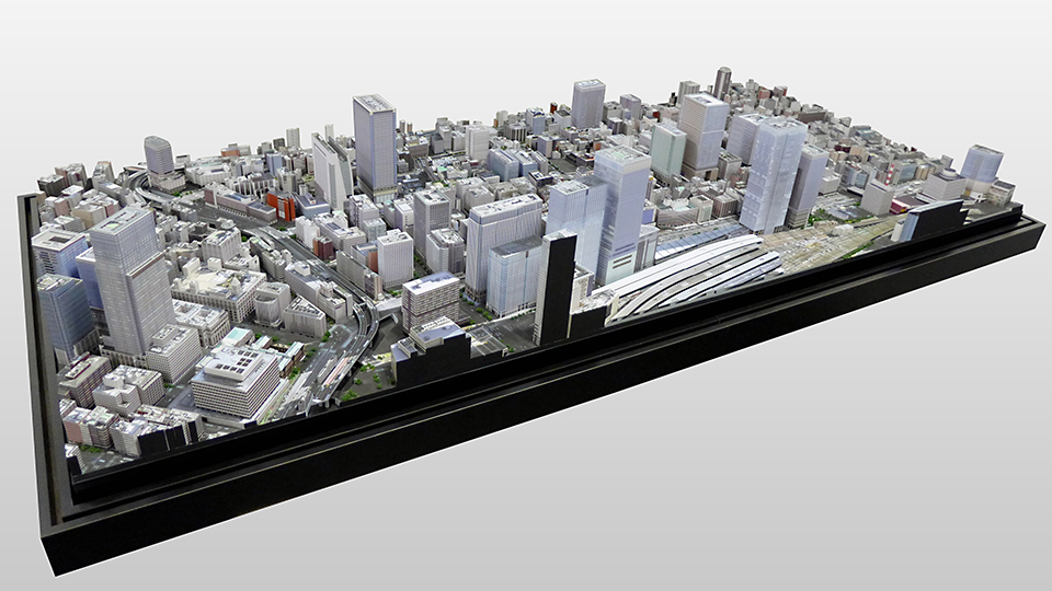 東京駅八重洲口周辺模型