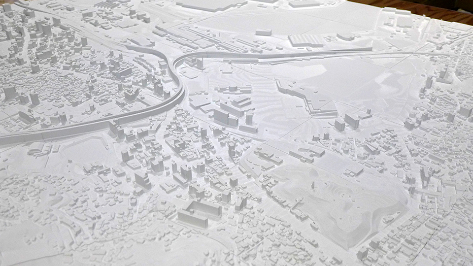 北九州市八幡東区3Dプリンタ模型