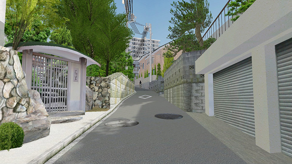 視環境評価のためのシミュレーション用市街地